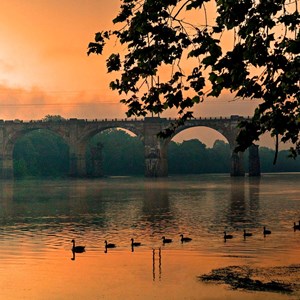 Delaware River At Sunset Photo By Farrukh Zubair
