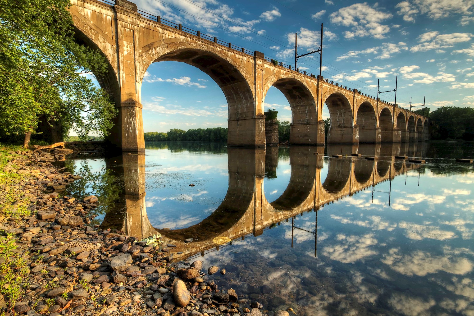 Delaware River, West Trenton Railroad Bridge By Josh Friedman