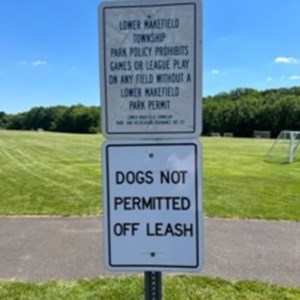 Dogs Off Leash Signage