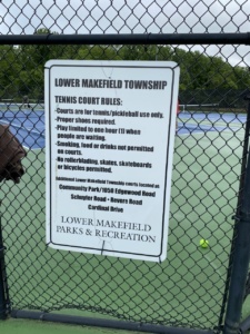 Tennis Court Signage